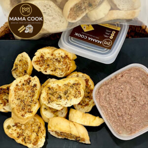 Chuẩn mồi bia - Set 100gr Bánh Mì Sấy + 150gr Pate Cột Đèn